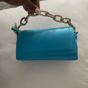 Blue cross body